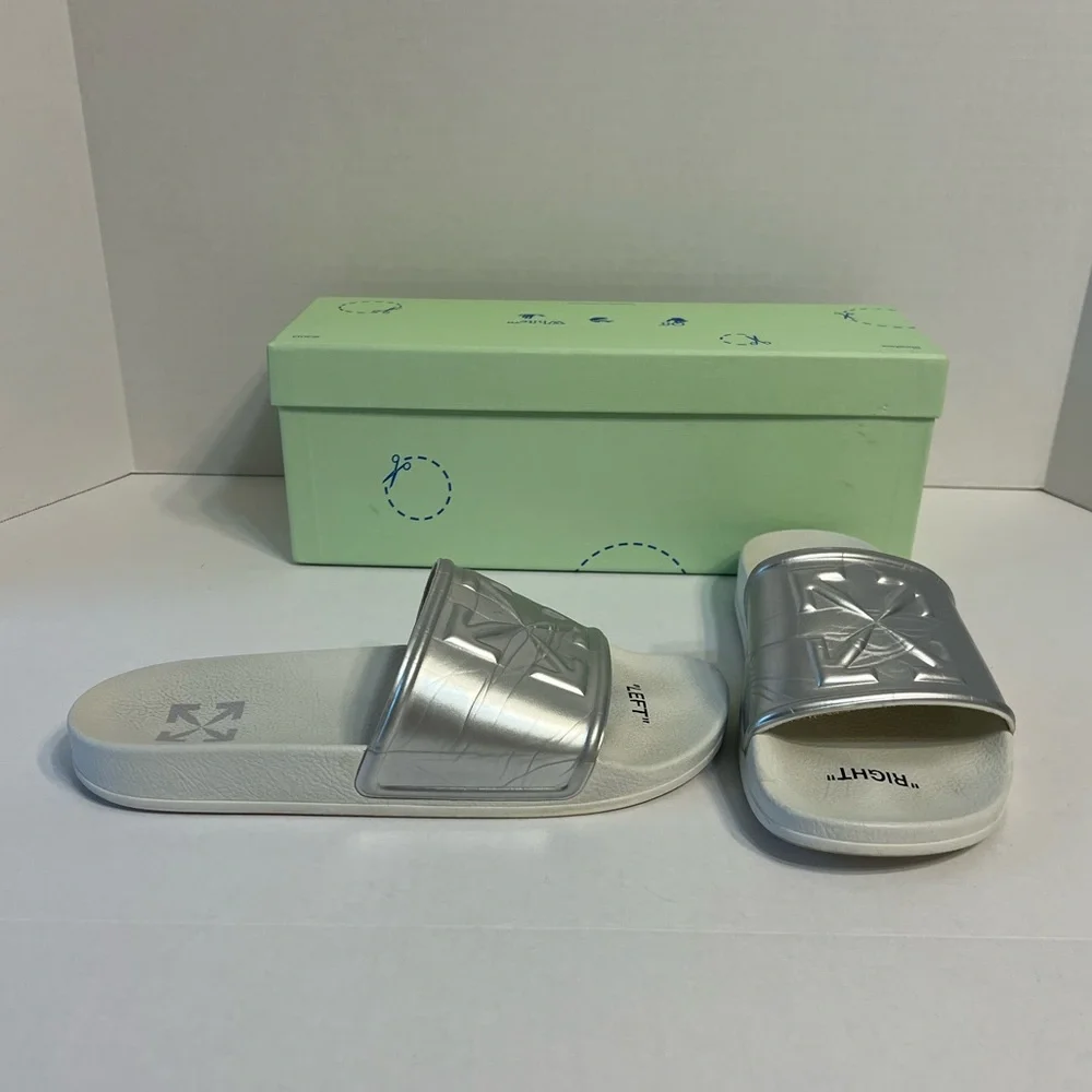 Off-white mirror slides size men’s US 8 EU 41 women’s size‎ 11